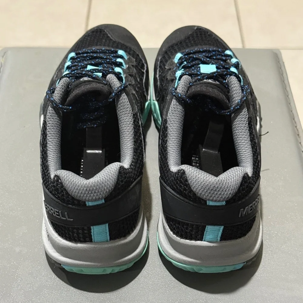 Merrell Women Siren Edge 3 Aerosport Hiking Trail Shoes Black / Turquoise / Aqua